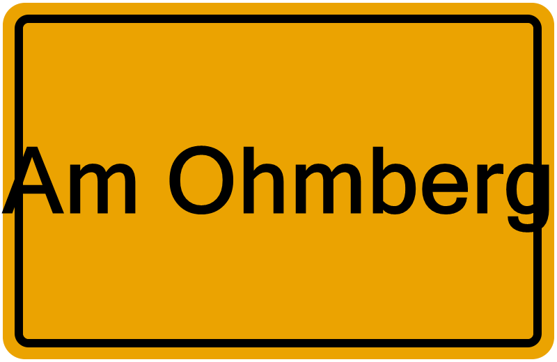 Handelsregisterauszug Am Ohmberg